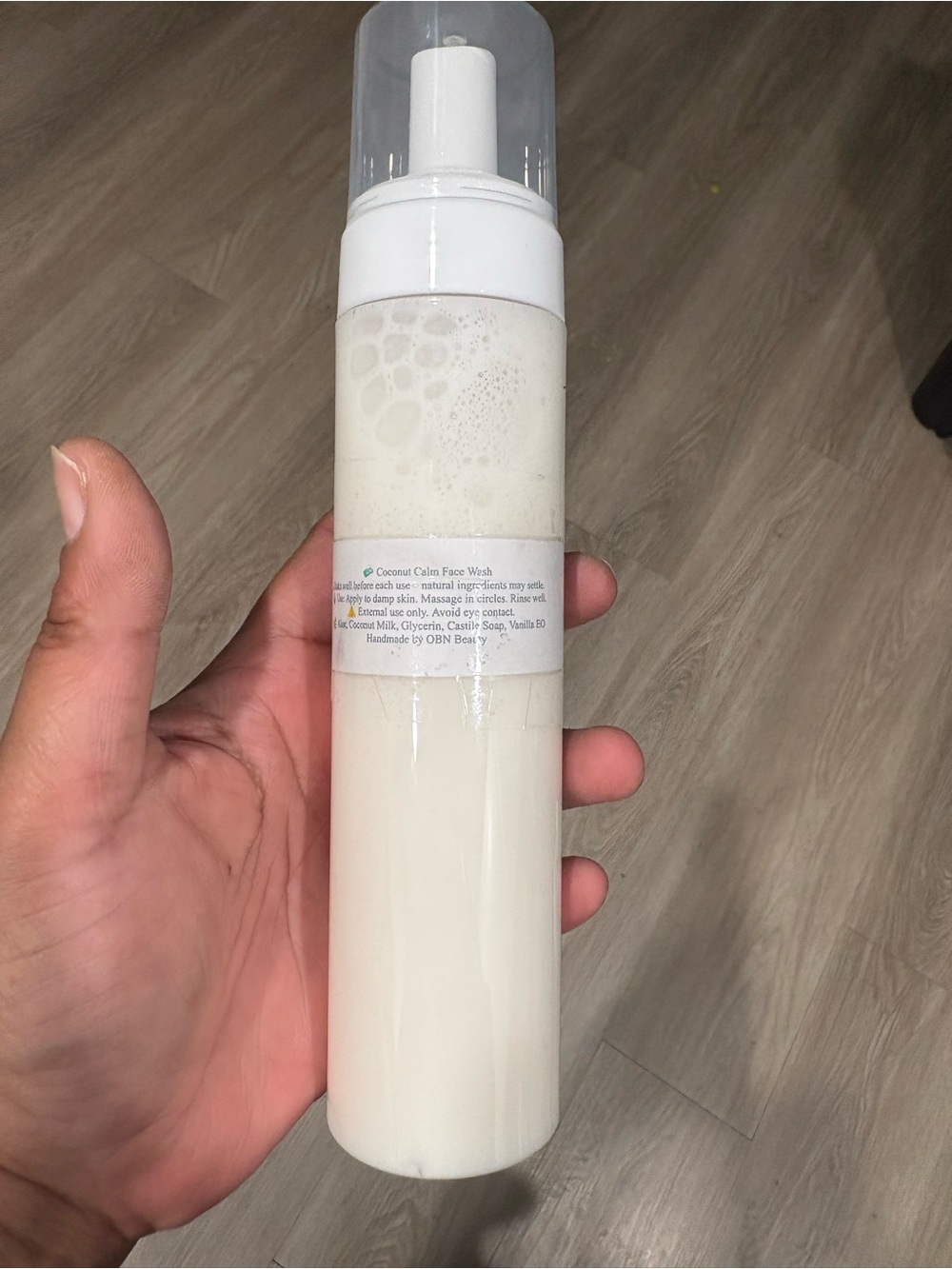 Coconut Calm Face Wash Aloe & Coconut Milk Vegan Handmade Skincare 8oz Foam Pump - Picture 11 of 11